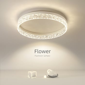 LED okrúhla stropná lampa do spálne v štýle ľahkého luxusu, postmoderný minimalistický dizajn, vhodná do obývačky a pracovne
