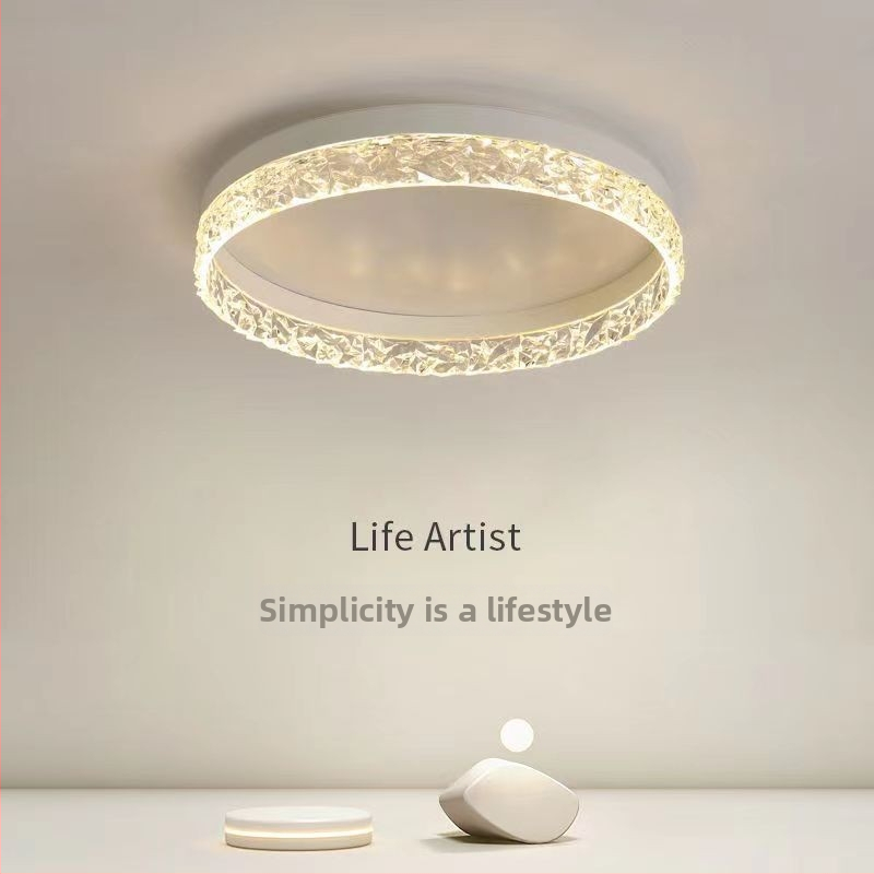 LED okrúhla stropná lampa do spálne v štýle ľahkého luxusu, postmoderný minimalistický dizajn, vhodná do obývačky a pracovne