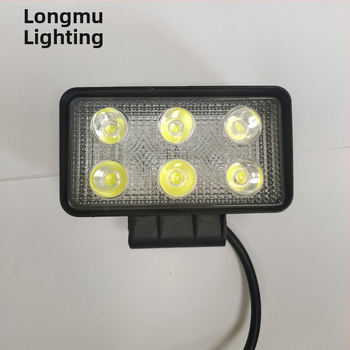 Dvojradové 18W LED pracovné svetlo pre auto – LED pás, svetlo na inšpekciu, inžinierska pomoc, ťažká konštrukcia, denné svetlá