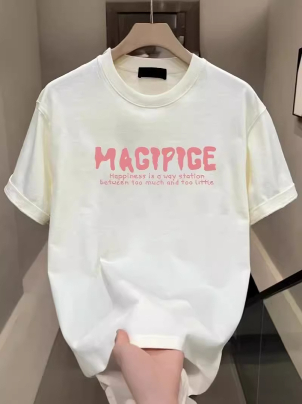 Ανδρικό κοντομάνικο T‑shirt από 100% βαμβάκι, καλοκαίρι 2024, casual με τύπωμα καρτούν