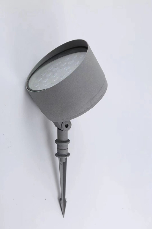 LED λαμπτήρας κήπου με πρίζα, αλουμινένιο χυτό, προβολέ 18W/24W για κήπο και αυλή