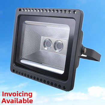LED reflektor Gold Diamond 30W–100W s prenosným zdrojom napájania, vonkajšie použitie