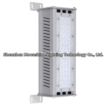 60W lineárna priemyselná a banícka lampa – komplet hliníkový tunelový plášť; 6063 hliník, práškové lakovanie; farby: čierna, žltá, biela, modrá, zelená