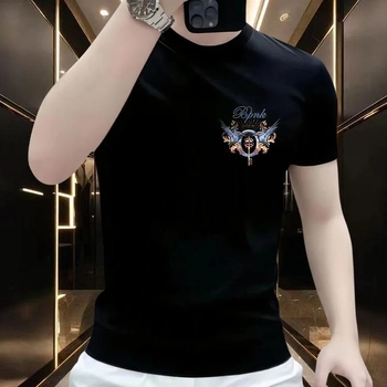 Ανδρικό κοντομάνικο T‑shirt, 2026 casual μόδα, βαμβακερό, στρογγυλός λαιμός, άνετη γραμμή, καλοκαίρι, εκτύπωση με κινούμενα σχέδια