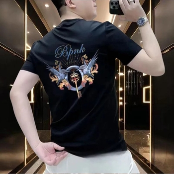 Ανδρικό κοντομάνικο T‑shirt, 2026 casual μόδα, βαμβακερό, στρογγυλός λαιμός, άνετη γραμμή, καλοκαίρι, εκτύπωση με κινούμενα σχέδια
