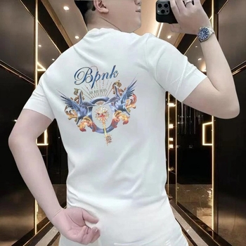 Ανδρικό κοντομάνικο T‑shirt, 2026 casual μόδα, βαμβακερό, στρογγυλός λαιμός, άνετη γραμμή, καλοκαίρι, εκτύπωση με κινούμενα σχέδια