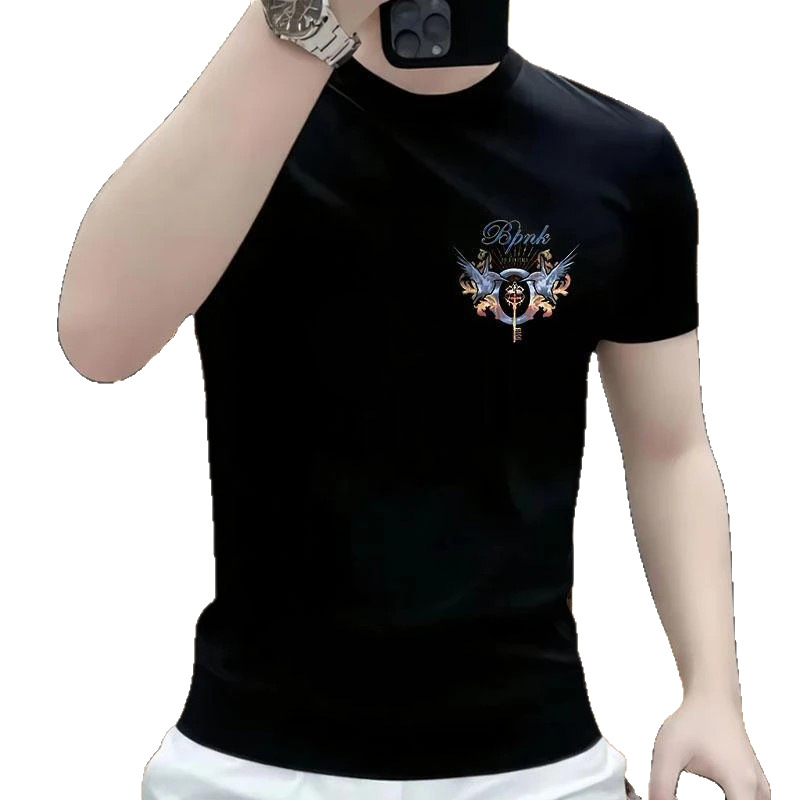 Ανδρικό κοντομάνικο T‑shirt, 2026 casual μόδα, βαμβακερό, στρογγυλός λαιμός, άνετη γραμμή, καλοκαίρι, εκτύπωση με κινούμενα σχέδια