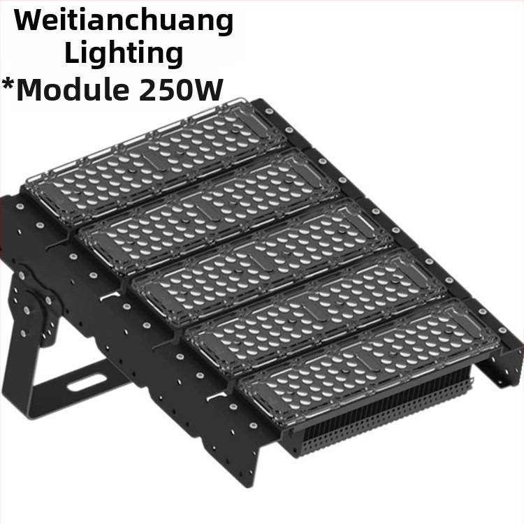 Hlinírový kryt pre LED reflektor s FIN modulom, vonkajšie osvetlenie štadióna tunela, 150W