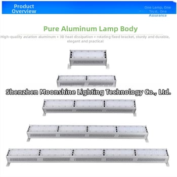 LED lineárny súbor svietidiel pre priemyselnú a banícku lampu, 50W–200W, hliník 6063, práškové lakovanie, vhodné pre skladové a kancelárske osvetlenie