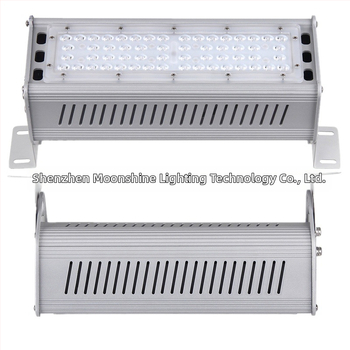 LED lineárny súbor svietidiel pre priemyselnú a banícku lampu, 50W–200W, hliník 6063, práškové lakovanie, vhodné pre skladové a kancelárske osvetlenie