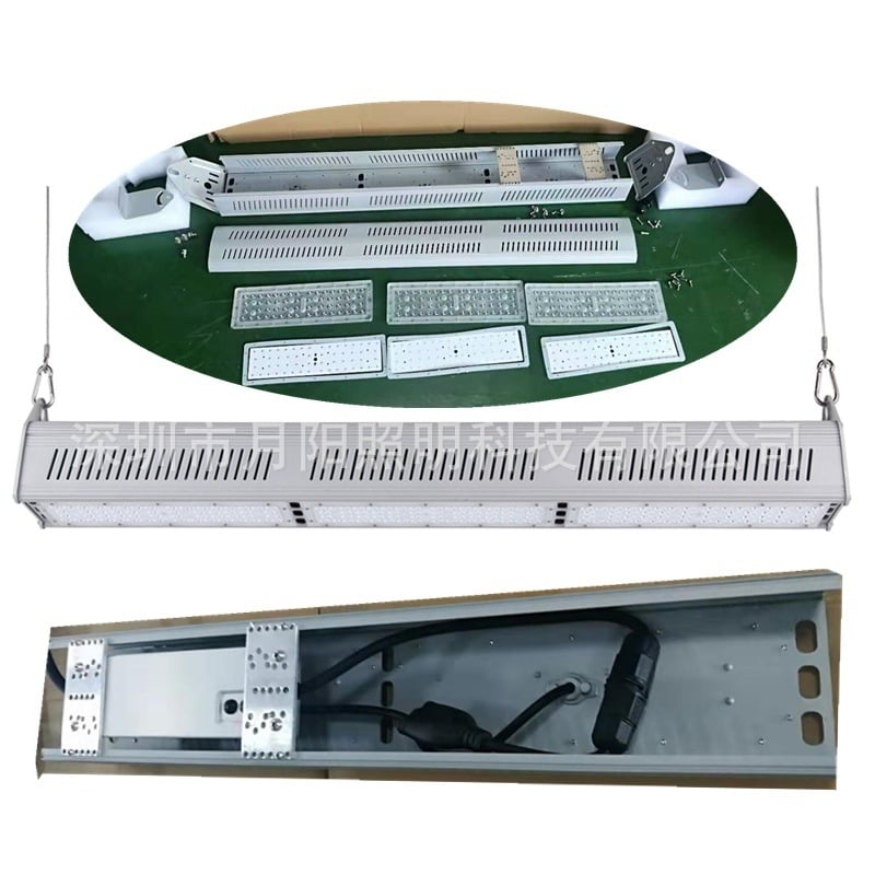 Moon Yang A modell 3030 lineáris LED-ház készlet, 150 W, 6063 alumínium, porfestett felület, ipari és bányászati világítás