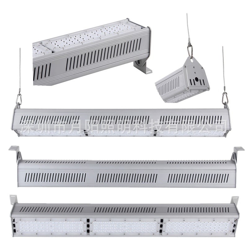 Moon Yang A modell 3030 lineáris LED-ház készlet, 150 W, 6063 alumínium, porfestett felület, ipari és bányászati világítás