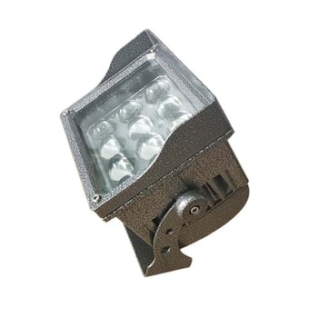LED floodlight ház külső használatra, négyzetes formájú, 24W/36W, öntött alumínium, spray-festett felület