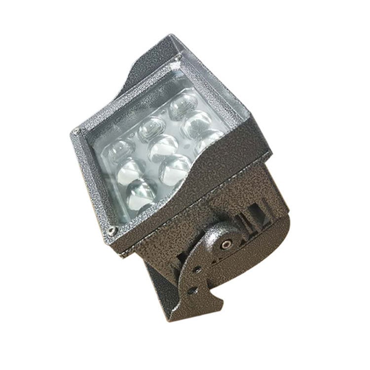 LED floodlight ház külső használatra, négyzetes formájú, 24W/36W, öntött alumínium, spray-festett felület