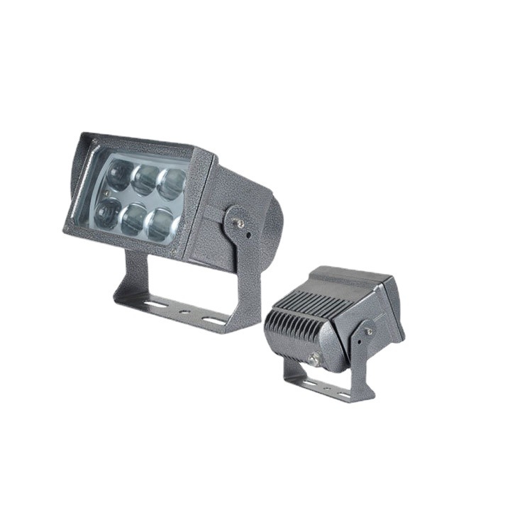 LED floodlight ház külső használatra, négyzetes formájú, 24W/36W, öntött alumínium, spray-festett felület