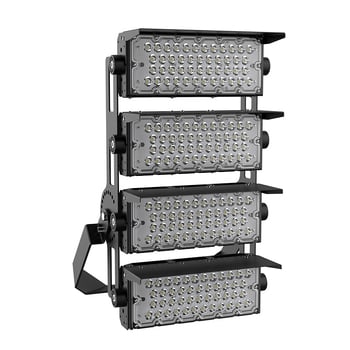600W LED stadionvilágító lámpa bordás hűtőbordával és anti-glare funkcióval, magas oszlopos felszereléshez