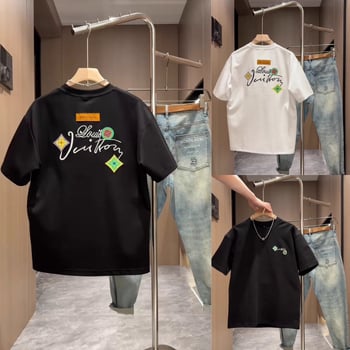 Ανδρικό καλοκαιρινό κοντομάνικο T‑shirt, μινιμαλιστικό στυλ, στρογγυλή λαιμόκοψη, κομψό σύγχρονο look