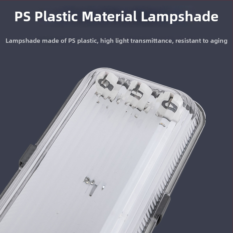 LED trojitá ochranná stojan na lampu pre T5/T8 s difúznym krytom, odolný voči vlhkosti a vode, dĺžka 1.2 m