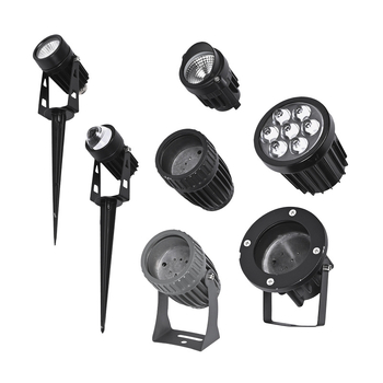 Univerzális LED-reflektorfelház készlet, kültéri sétány világításához, állítható tartóval