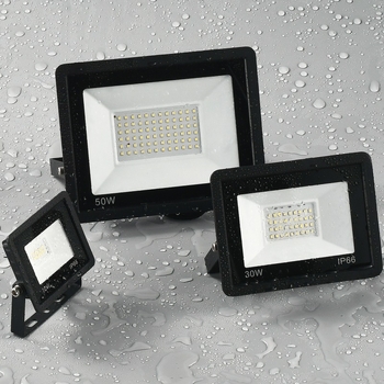 Εξωτερικός προβολέας LED 100W, IP65, αλουμινένιο περίβλημα, 144 LED, 8000 lm, 6500K, δέσμη 160°, κατάλληλο για εξωτερικούς χώρους, αποθήκες, γήπεδα