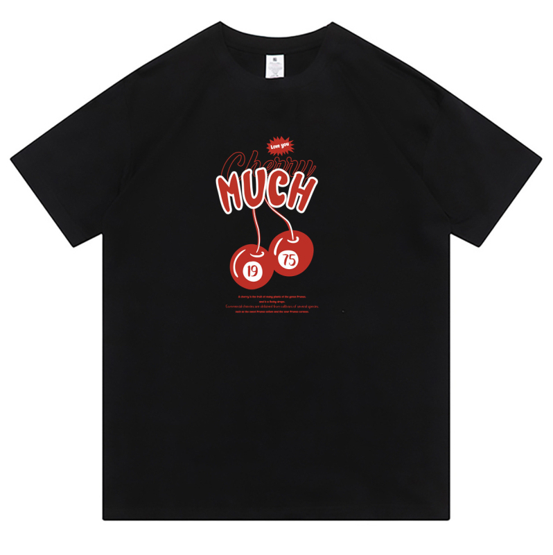 Μπλούζα T-shirt με κοντό μανίκι από 100% βαμβάκι, βαρύτητα 300 g, αμερικάνικου στυλ, μινιμαλιστικό σχέδιο, πολυτελής αίσθηση για άνδρες, καλοκαίρι.