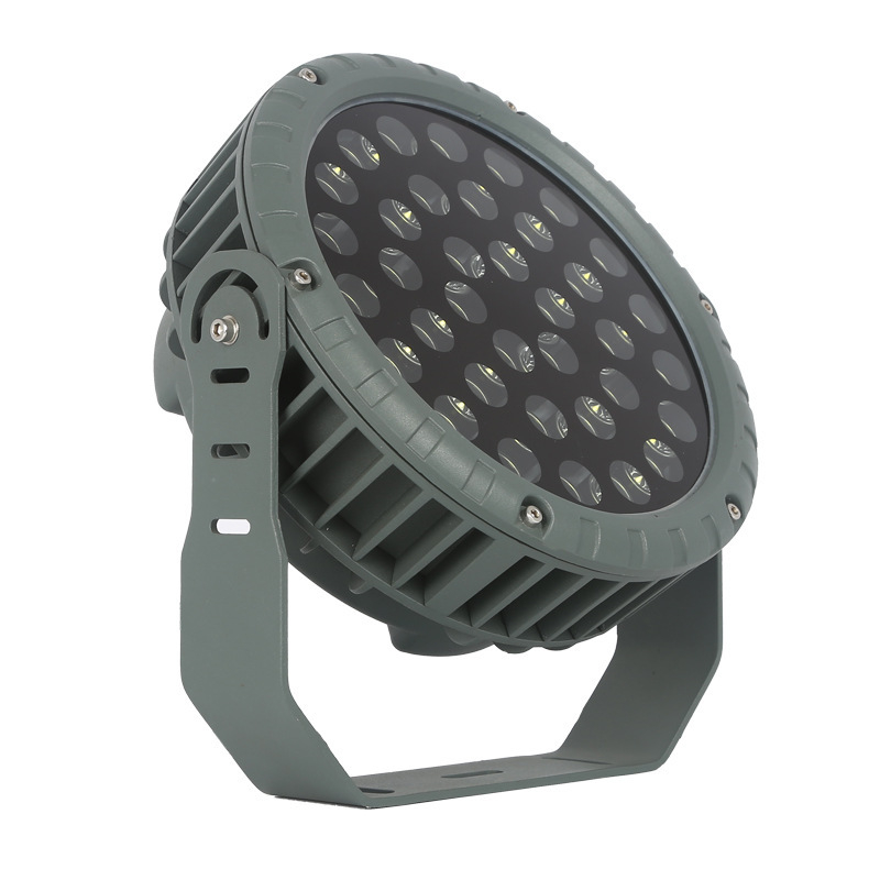 IP65 αδιάβροχος προβολέας LED για αυλές, δέντρα και τοπίο με βίλα, 24V, 18 LED, 3000K ζεστό λευκό, αλουμινένιο περίβλημα, διαστάσεις 180×230 mm, βάρος 2 kg, 50 000 ώρες.