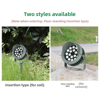 Wheel Tree Light LED φωτιστικό δέντρων εξωτερικού χώρου, αδιάβροχο RGB προβολέας με προστατευτικό καπάκι και κεκλιμένη κεφαλή, premium φωτισμός κήπων