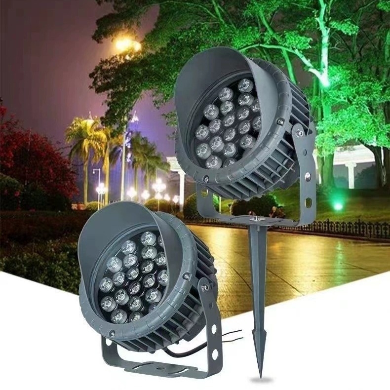 Wheel Tree Light LED φωτιστικό δέντρων εξωτερικού χώρου, αδιάβροχο RGB προβολέας με προστατευτικό καπάκι και κεκλιμένη κεφαλή, premium φωτισμός κήπων
