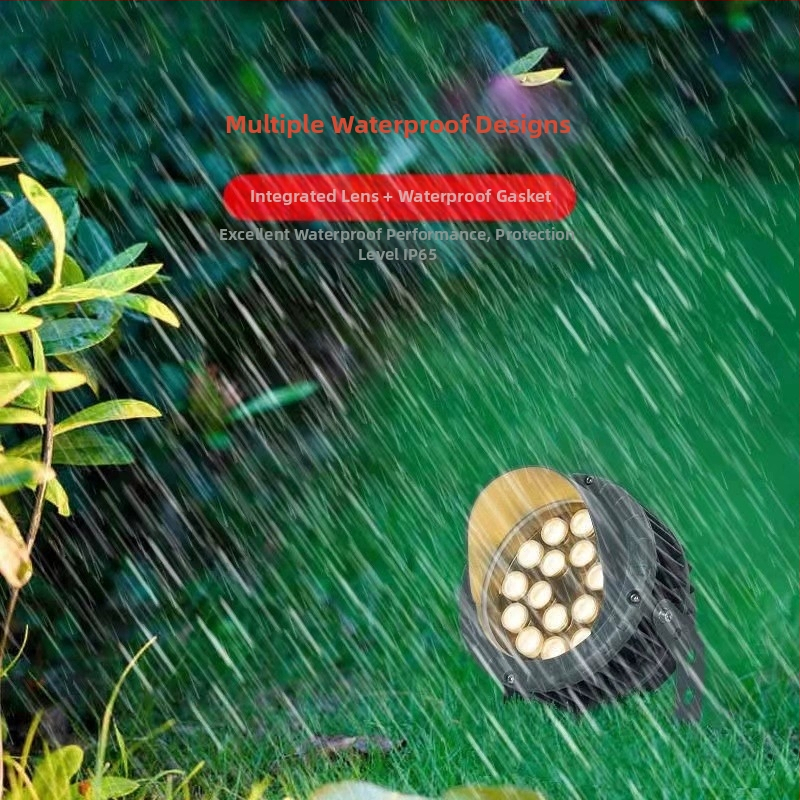 Wheel Tree Light LED φωτιστικό δέντρων εξωτερικού χώρου, αδιάβροχο RGB προβολέας με προστατευτικό καπάκι και κεκλιμένη κεφαλή, premium φωτισμός κήπων