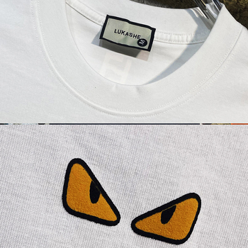 Ανδρικό κοντομάνικο T‑shirt σε αμερικανικό στυλ με σχέδιο γραμμάτων, υψηλής ποιότητας μίνιμαλιστικός σχεδιασμός, 2025 καλοκαίρι, χαλαρή γραμμή, ευρωπαϊκό ύφος