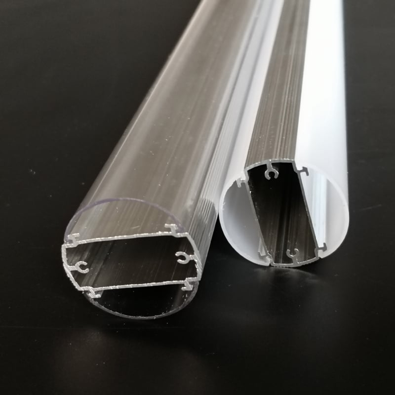 T10 kétoldalas LED fénycső reklámfény-dobozhoz, alumínium-plasztik ház, csavaros rögzítés