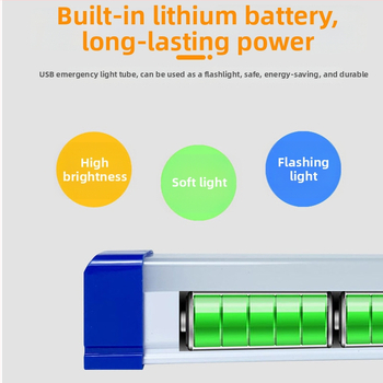LED аварийна лампа с магнитно окачване, USB захранване, преносима лампа-лента за общежития и прекъсване на захранването