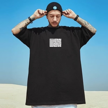 Ανδρικό T-shirt καλοκαιρινό, άνετης γραμμής, κοντό μανίκι, 100% βαμβάκι, μεγάλο μέγεθος