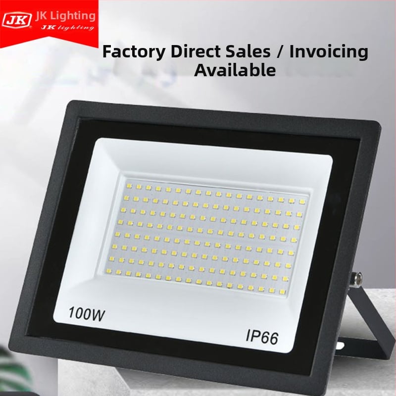LED προβολέας για εξωτερικό φωτισμό σταδίου, IP65, αλουμινένιο περίβλημα, 180° δέσμη, 10–200W, 220V, μαύρο