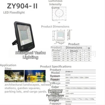 LED reflektor ZY904, 50W/100W/150W/200W