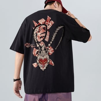 2026 Ανδρικό κοντομάνικο T‑shirt από 100% βαμβάκι, κινεζικού στυλ, plus size, άνετη εφαρμογή, καλοκαίρι, μεγέθη M–8XL