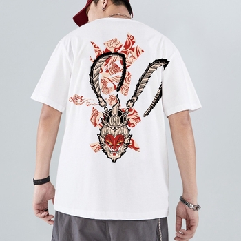 2026 Ανδρικό κοντομάνικο T‑shirt από 100% βαμβάκι, κινεζικού στυλ, plus size, άνετη εφαρμογή, καλοκαίρι, μεγέθη M–8XL