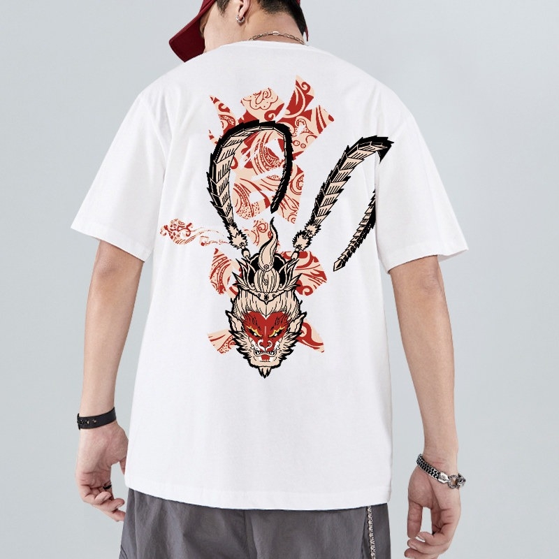 2026 Ανδρικό κοντομάνικο T‑shirt από 100% βαμβάκι, κινεζικού στυλ, plus size, άνετη εφαρμογή, καλοκαίρι, μεγέθη M–8XL