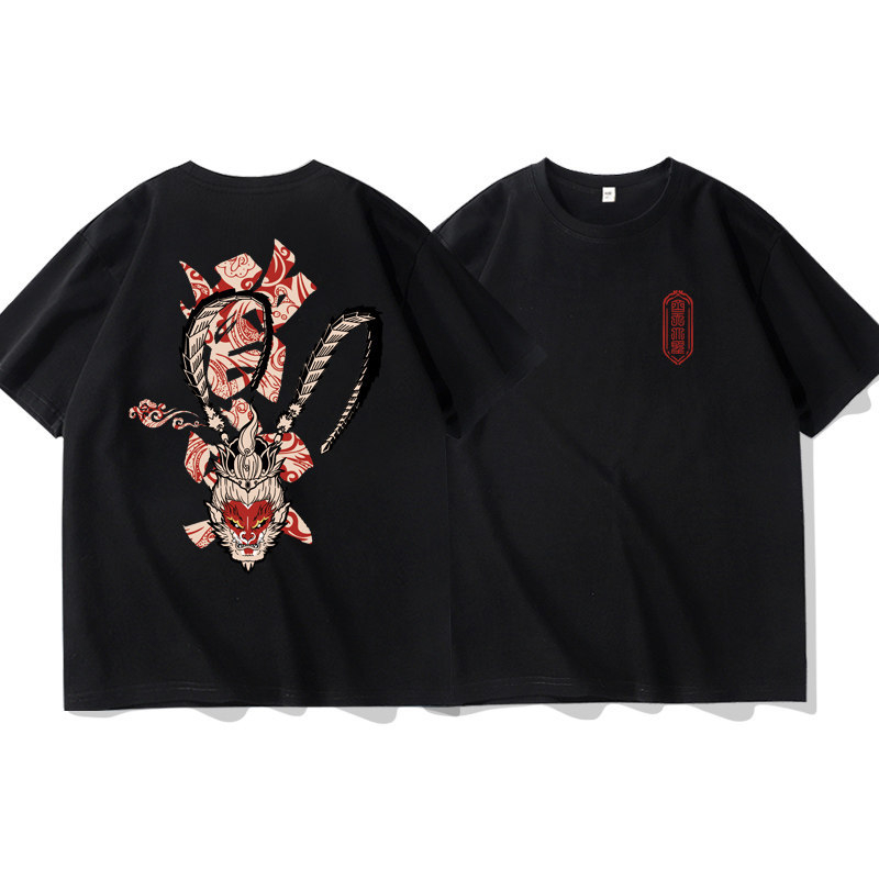 2026 Ανδρικό κοντομάνικο T‑shirt από 100% βαμβάκι, κινεζικού στυλ, plus size, άνετη εφαρμογή, καλοκαίρι, μεγέθη M–8XL