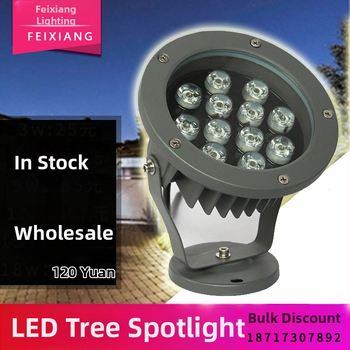 LED svetlo pre stromy a krajinné osvetlenie, vonkajšie nepremokavé, 3W/6W/9W/12W/18W, osvetlenie pôdy, super jasné