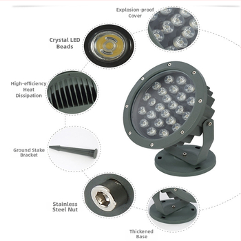 LED svetlo pre stromy a krajinné osvetlenie, vonkajšie nepremokavé, 3W/6W/9W/12W/18W, osvetlenie pôdy, super jasné