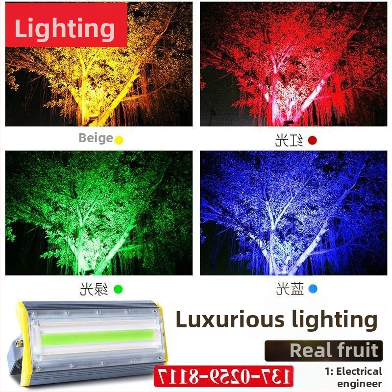Farebný LED vonkajší floodlight pre krajinné osvetlenie, vodotesný pre osvetlenie stromov a dvora