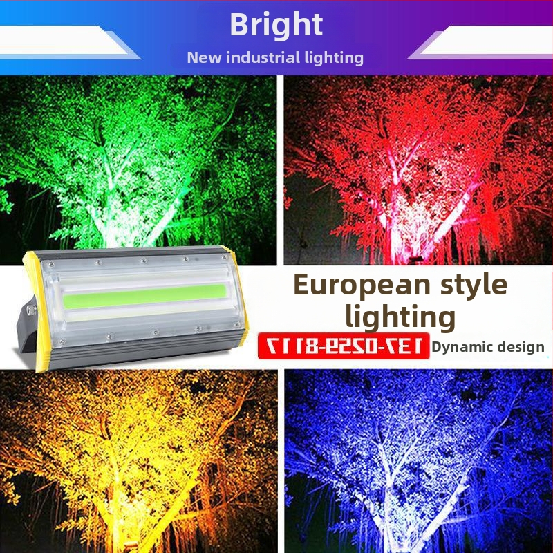 Farebný LED vonkajší floodlight pre krajinné osvetlenie, vodotesný pre osvetlenie stromov a dvora