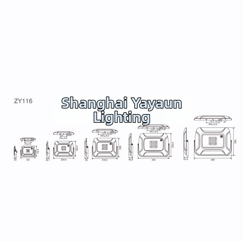 Yaming LED reflektor so širokým lúčom ZY116