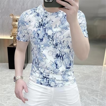 Ανδρική καθημερινή μόδα κοντομάνικη T-shirt