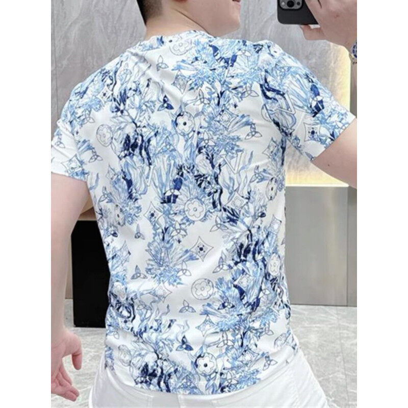 Ανδρική καθημερινή μόδα κοντομάνικη T-shirt