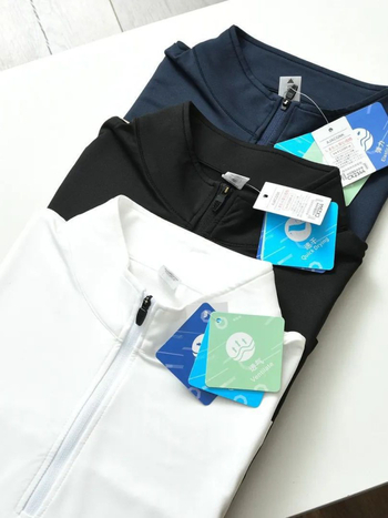 Dijia φθινοπωρινό ανδρικό T-shirt με μισό φερμουάρ και μακρύ μανίκι, γρήγορο στέγνωμα, με σταθερό γιακά, μονόχρωμο, για προπονήσεις, τρέξιμο και ποδηλασία