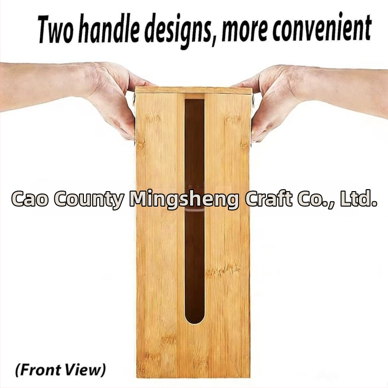 Moderný minimalistický drevený box na papierové utierky do kúpeľne, štvorcový bambusový organizér