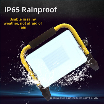 Bluetooth vonkajší vysokovýkonný floodlight 50W, prenosný IP65 vodotesný kempingový svetlo s dlhou výdržou batérie