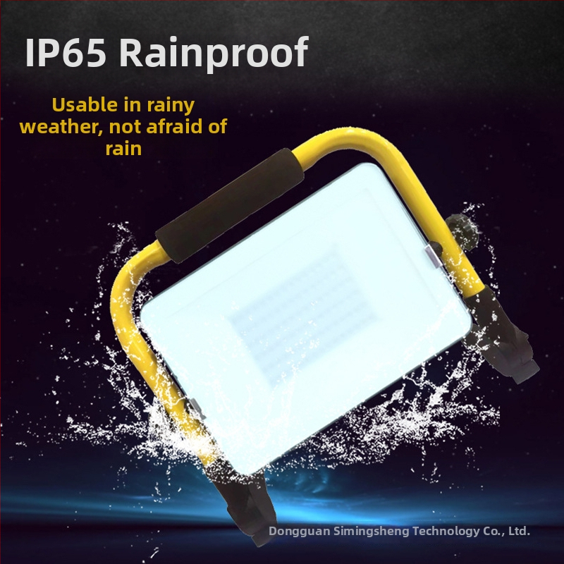 Bluetooth vonkajší vysokovýkonný floodlight 50W, prenosný IP65 vodotesný kempingový svetlo s dlhou výdržou batérie